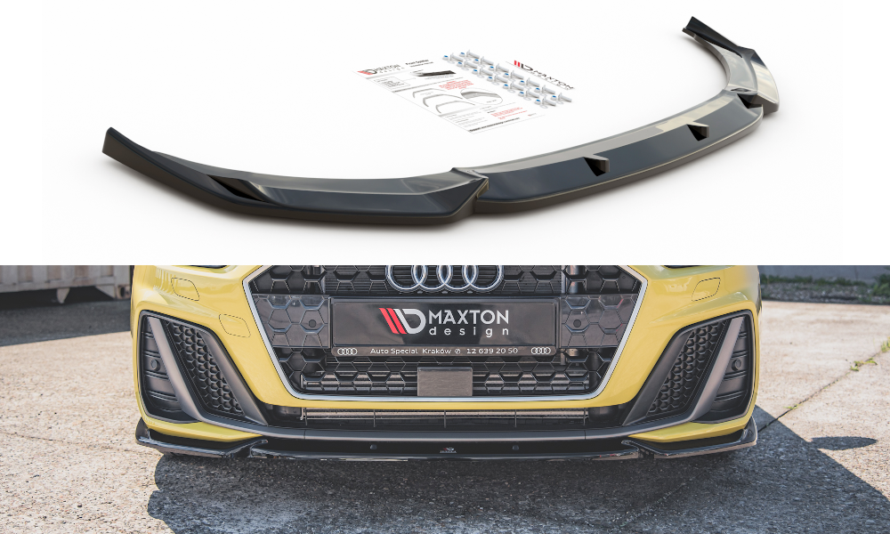 Front Ansatz V.3 für Audi A1 S-Line GB schwarz matt