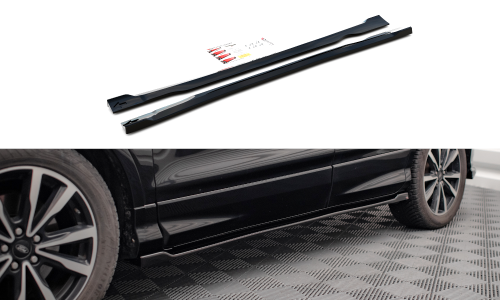Seitenschweller Ansatz für Ford Escape ST-Line Mk3 Carbon Look