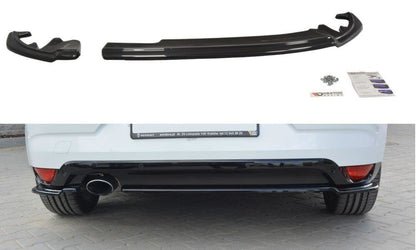 Heck Ansatz Flaps Diffusor für Renault Megane Mk4 Hatchback Carbon Look