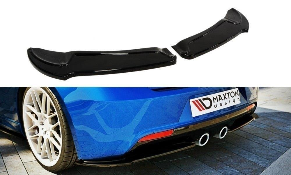 Heck Ansatz Flaps Diffusor für VW GOLF 6 R Carbon Look