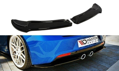 Heck Ansatz Flaps Diffusor für VW GOLF 6 R Carbon Look