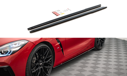 Seitenschweller Ansatz für BMW Z4 M-Paket G29 schwarz Hochglanz