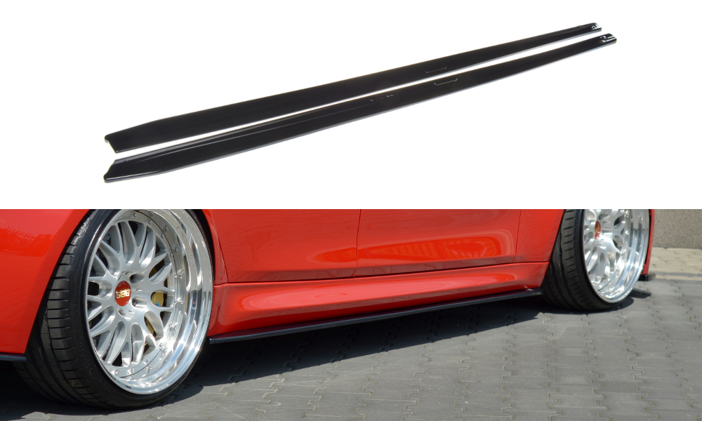 Seitenschweller Ansatz für V.1 für BMW M3 F80 schwarz matt
