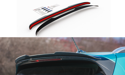 Spoiler CAP für Volkswagen T-Cross schwarz matt