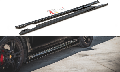 Seitenschweller Ansatz für V.1 für Porsche Panamera Turbo 970 Facelift Carbon Look