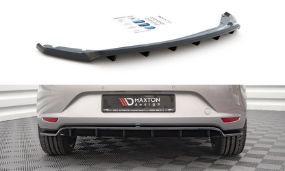 Mittlerer Diffusor Heck Ansatz DTM Look für Seat Leon Hatchback Mk3 Carbon Look