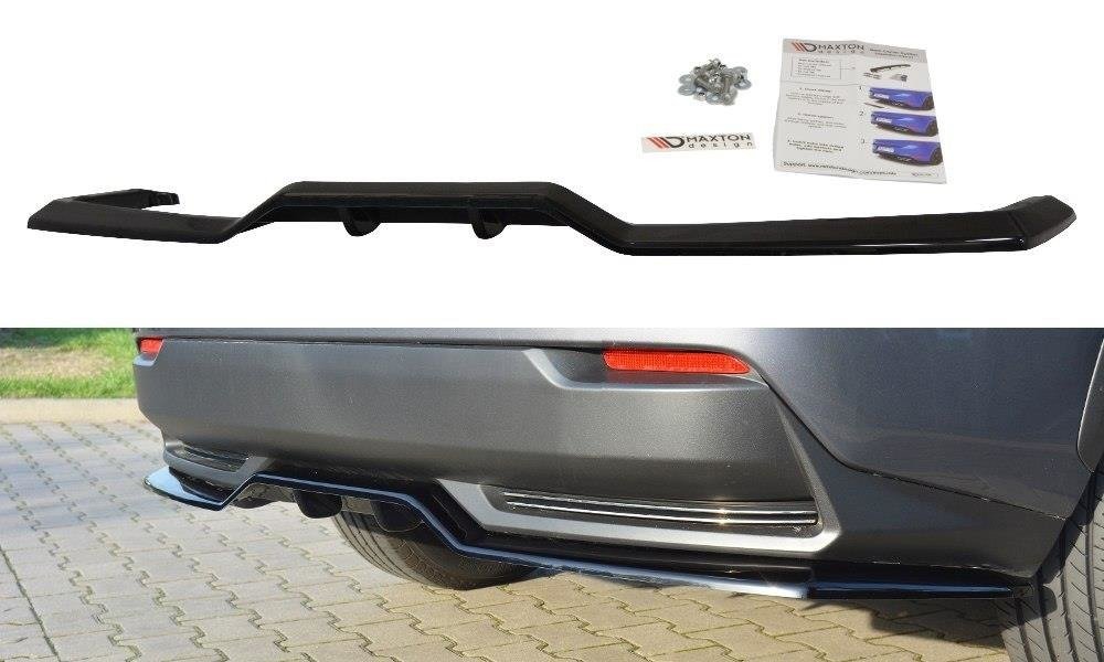 Mittlerer Diffusor Heck Ansatz für Lexus NX Mk1 H DTM LOOK schwarz matt