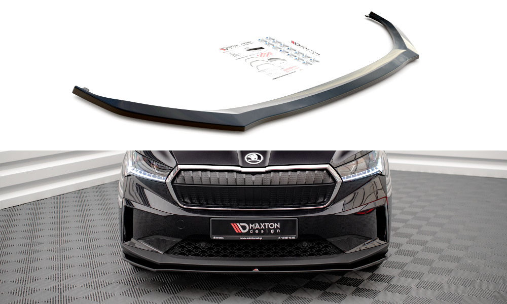 Front Ansatz V.1 für Skoda Enyaq iV schwarz matt