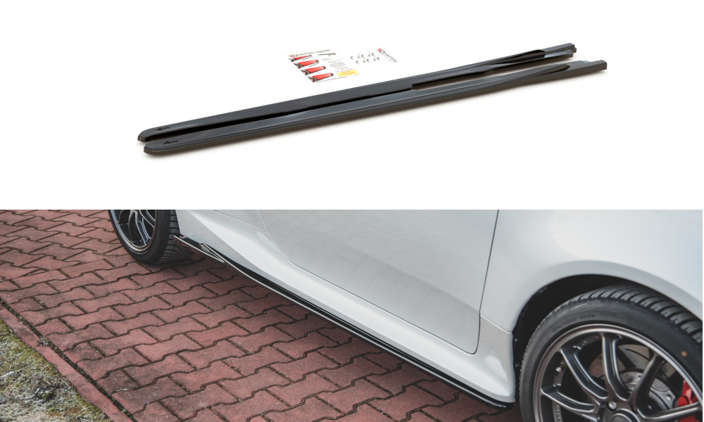 Seitenschweller Ansatz für V.1 für Toyota GR Yaris Mk4 schwarz matt
