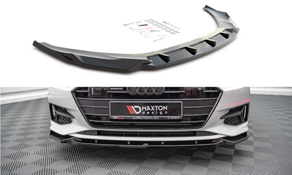 Front Ansatz V.2 für Audi A7 C8 schwarz Hochglanz