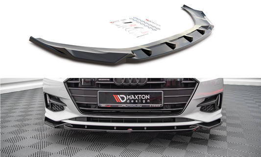 Front Ansatz V.2 für Audi A7 C8 schwarz Hochglanz
