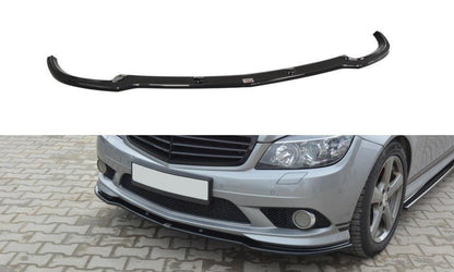 Front Ansatz für Mercedes C W204 AMG-Line (vor Facelift) Carbon Look