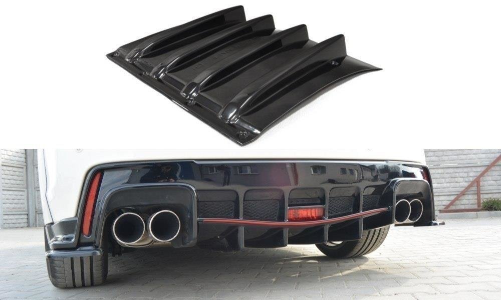 Diffusor Heck Ansatz für HONDA CIVIC IX TYPE R schwarz matt