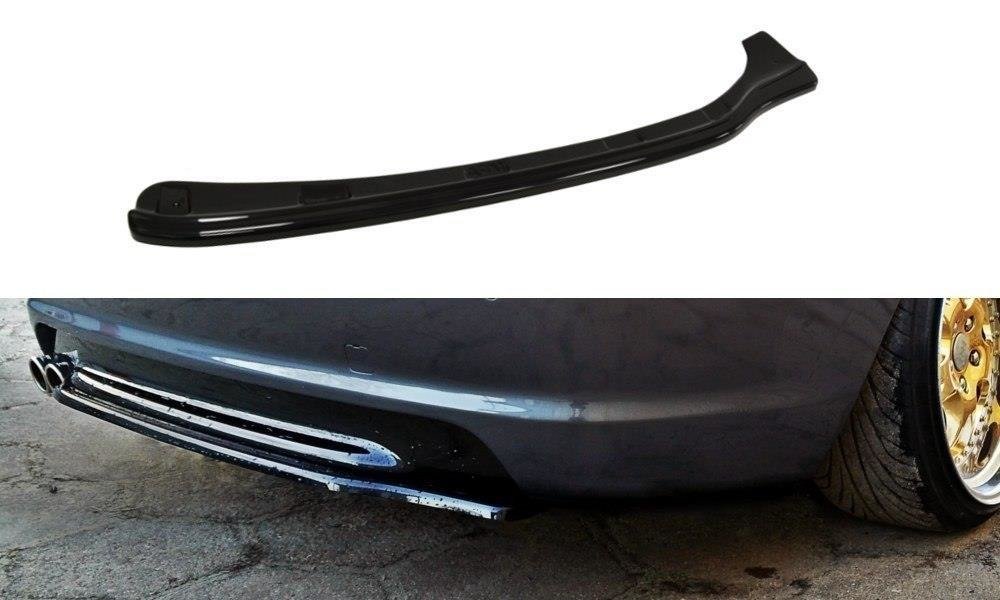 Mittlerer Diffusor Heck Ansatz für BMW 3er E46 M Paket COUPE  schwarz Hochglanz