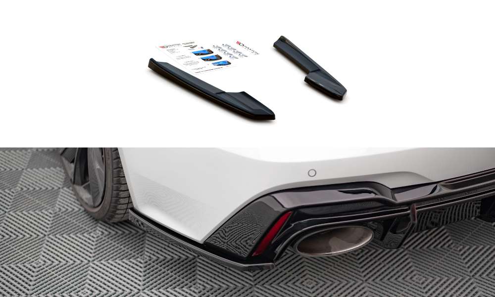 Heck Ansatz Flaps Diffusor V.2 für Audi RS6 C8 / RS7 C8 Carbon Look