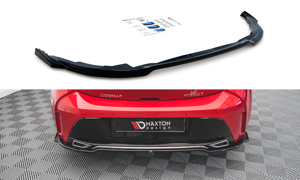 Mittlerer Diffusor Heck Ansatz für Toyota Corolla GR Sport Hatchback XII schwarz matt