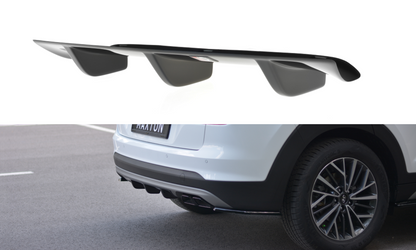 Diffusor Heck Ansatz für Hyundai Tucson Mk3 Facelift Carbon Look