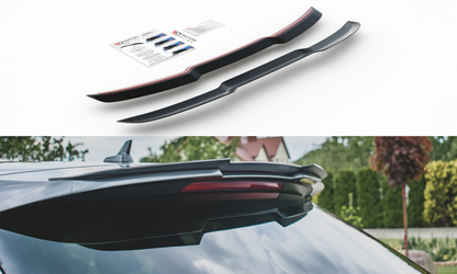 Spoiler CAP für Audi S6 / A6 S-Line C7 Avant schwarz matt