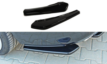 Heck Ansatz Flaps Diffusor für Audi A5 S-Line 8T Coupe schwarz matt