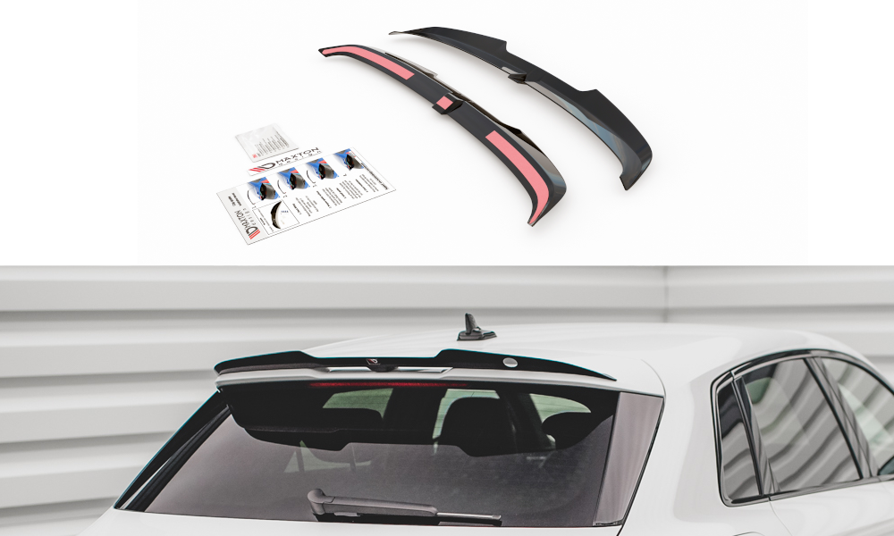 Spoiler CAP V.2 für Audi RS3 / S3 / A3 S-Line Sportback 8Y schwarz Hochglanz