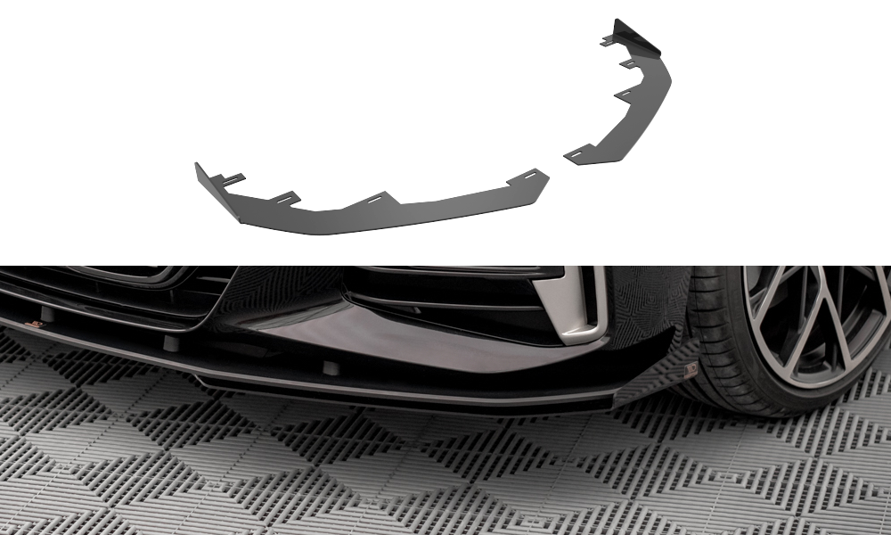 Front Flaps BMW 4er M-Paket G22 schwarz Hochglanz