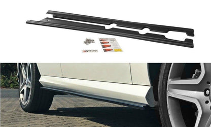 Seitenschweller Ansatz für Mercedes GLE W166 AMG-Line schwarz matt