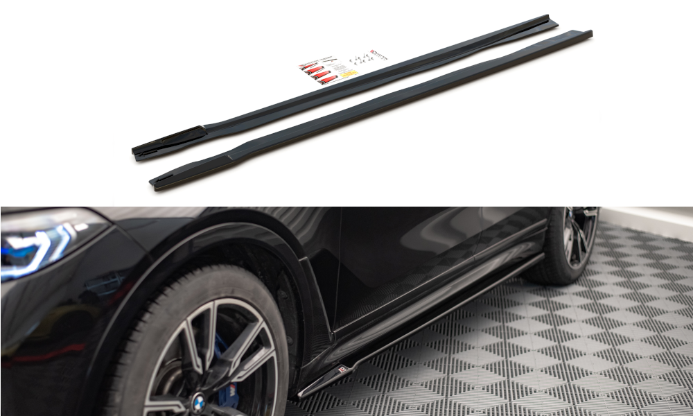 Seitenschweller Ansatz für BMW X7 M G07 Carbon Look