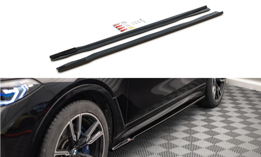 Seitenschweller Ansatz für BMW X7 M G07 Carbon Look