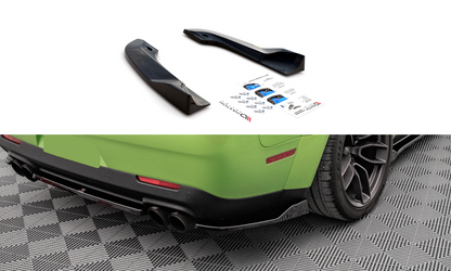 Heck Ansatz Flaps Diffusor für Dodge Challenger SRT Hellcat Mk3 schwarz matt