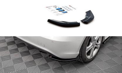 Heck Ansatz Flaps Diffusor V.2 für Mercedes-Benz A W176 schwarz Hochglanz