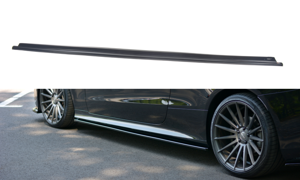 Seitenschweller Ansatz für Mercedes-Benz E-Klasse W213 Coupe (C238) AMG-Line Carbon Look