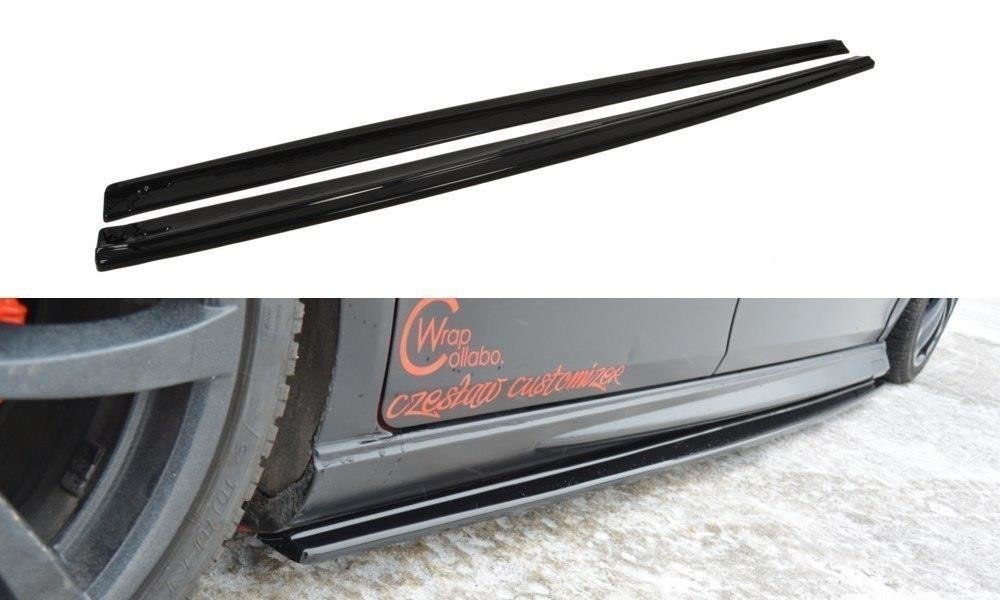 Seitenschweller Ansatz für SEAT LEON MK2 MS DESIGN schwarz matt