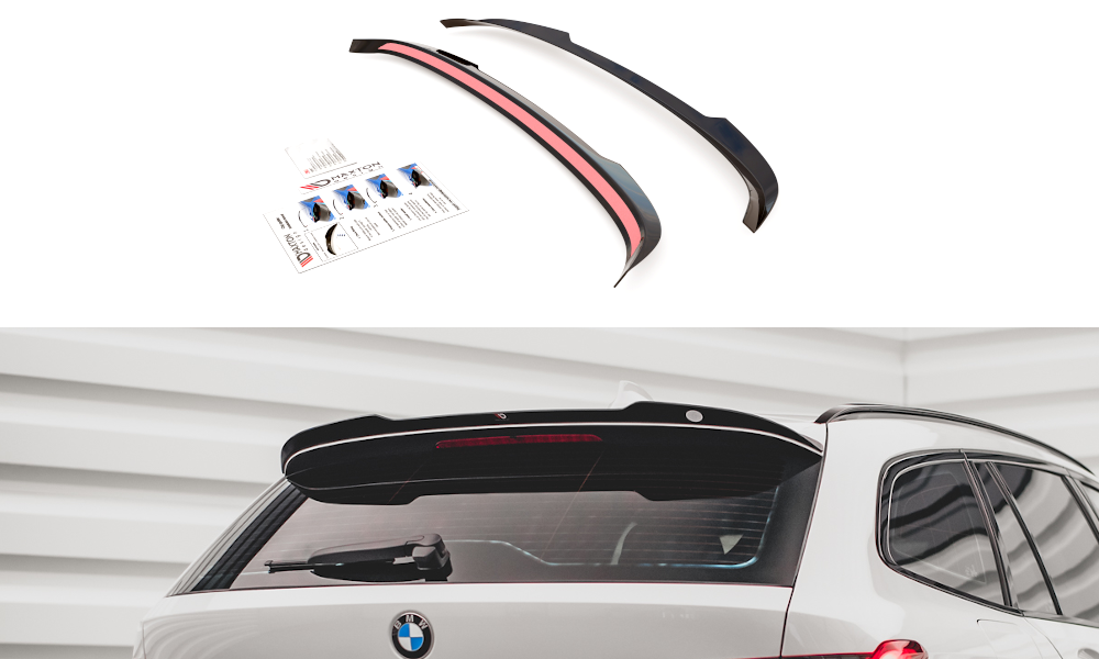 Spoiler CAP für BMW 3er Touring G21 M-Paket schwarz Hochglanz