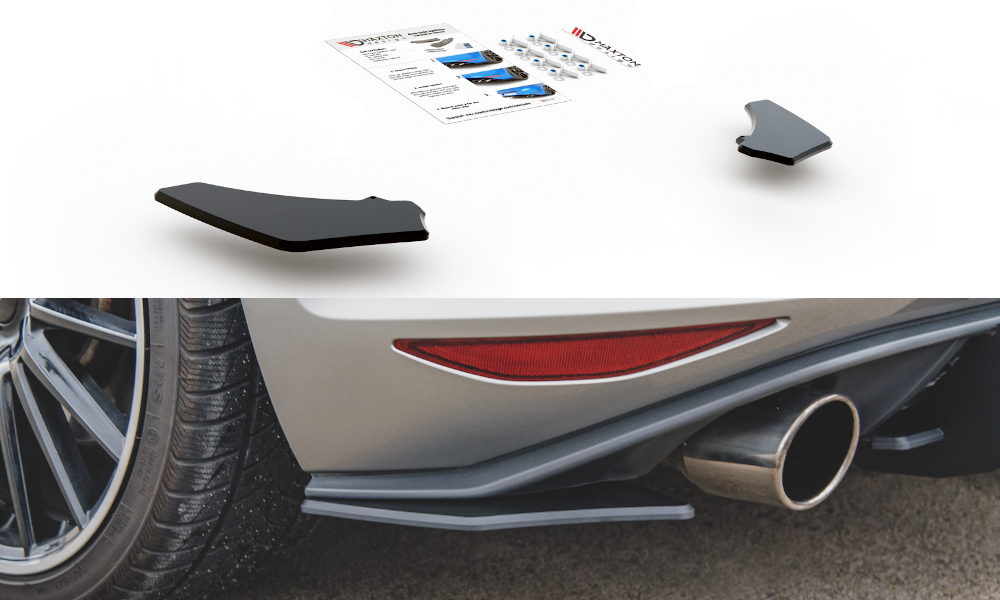 Robuste Racing Heck Ansatz Flaps Diffusor für L + R V.2 VW Golf 7 GTI