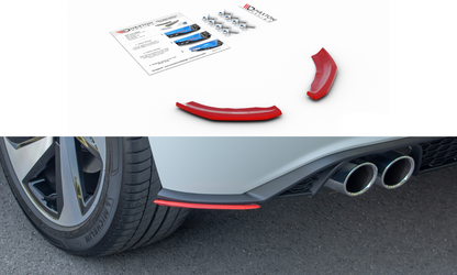 Heck Ansatz Flaps Diffusor für VW POLO MK6 GTI schwarz matt