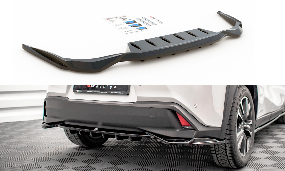 Mittlerer Diffusor Heck Ansatz DTM Look für Lexus UX Mk1 Carbon Look