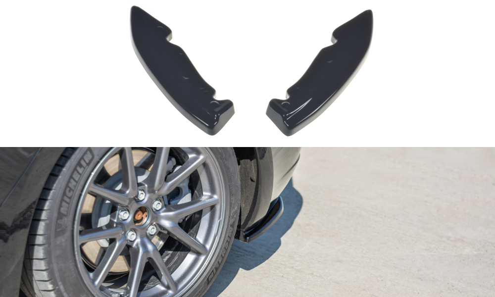 Heck Ansatz Flaps Diffusor für Tesla Model 3 schwarz matt