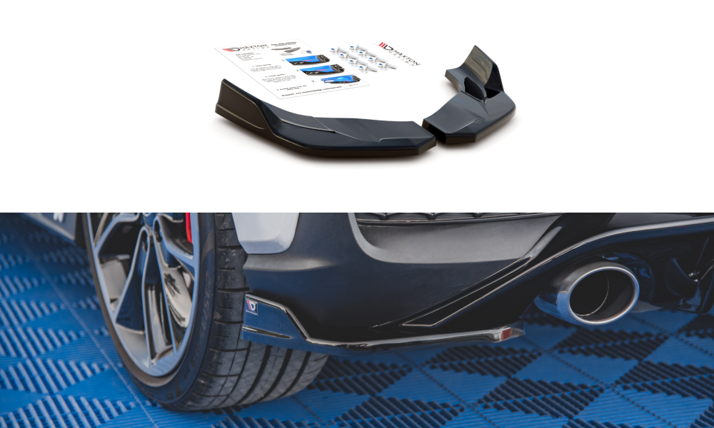 Heck Ansatz Flaps Diffusor V.4 für Hyundai I30 N Mk3 Hatchback schwarz matt