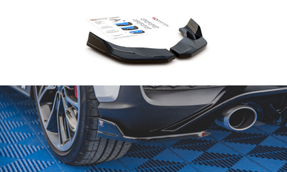 Heck Ansatz Flaps Diffusor V.4 für Hyundai I30 N Mk3 Hatchback schwarz matt