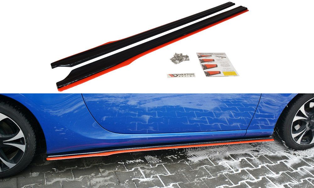 Seitenschweller Ansatz für V.2 für SUBARU BRZ/ TOYOTA GT86 FACELIFT  schwarz matt