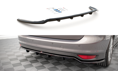 Mittlerer Diffusor Heck Ansatz DTM Look für Ford C-Max Mk2 schwarz matt