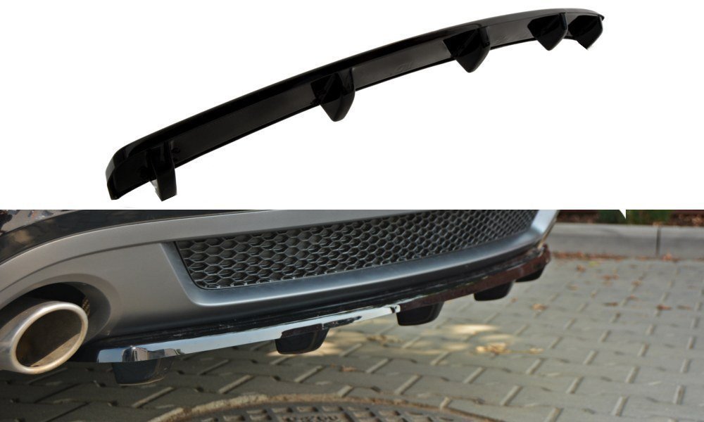 Mittlerer Diffusor Heck Ansatz für AUDI A5 S-LINE DTM LOOK Carbon Look
