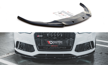 Front Ansatz V.3 für Audi RS6 C7 schwarz Hochglanz