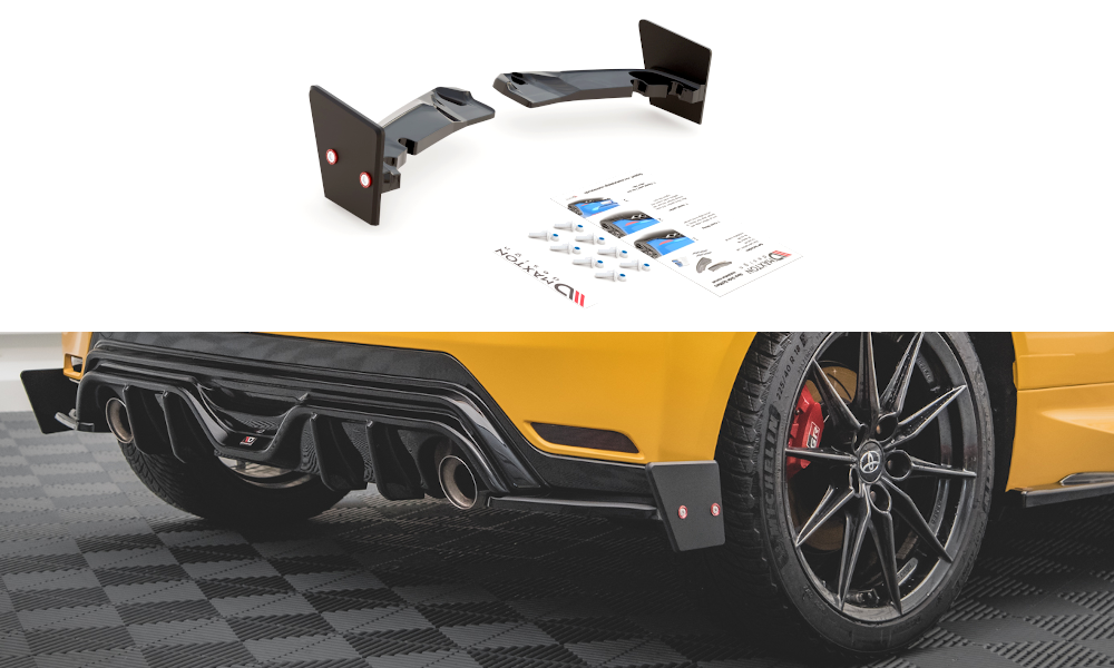 Heck Ansatz Flaps Diffusor +Flaps für V.4 Toyota GR Yaris Mk4