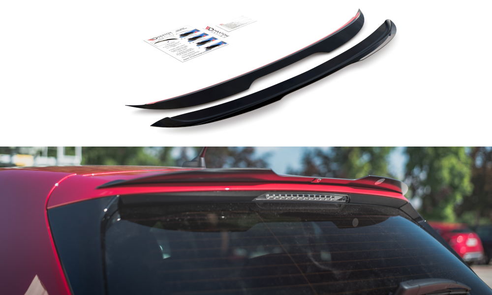 Spoiler CAP für Peugeot 308 GT Mk2 Facelift Carbon Look