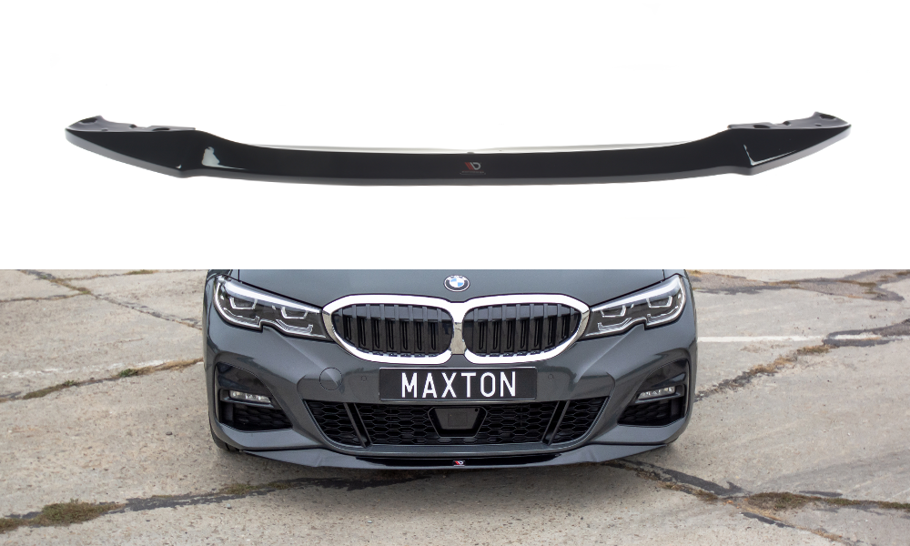 Front Ansatz V.1 für BMW 3er G20 M Paket schwarz Hochglanz