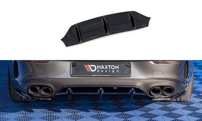 Diffusor Heck Ansatz für Mercedes-AMG E53 Coupe C238 schwarz Hochglanz