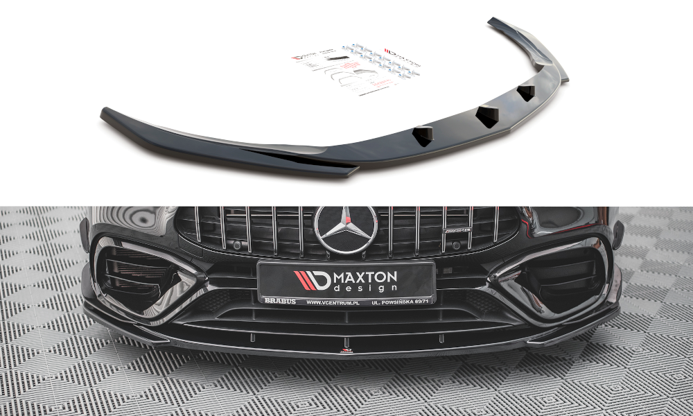 Front Ansatz V.1 für Mercedes-AMG CLA 45 Aero C118 schwarz Hochglanz