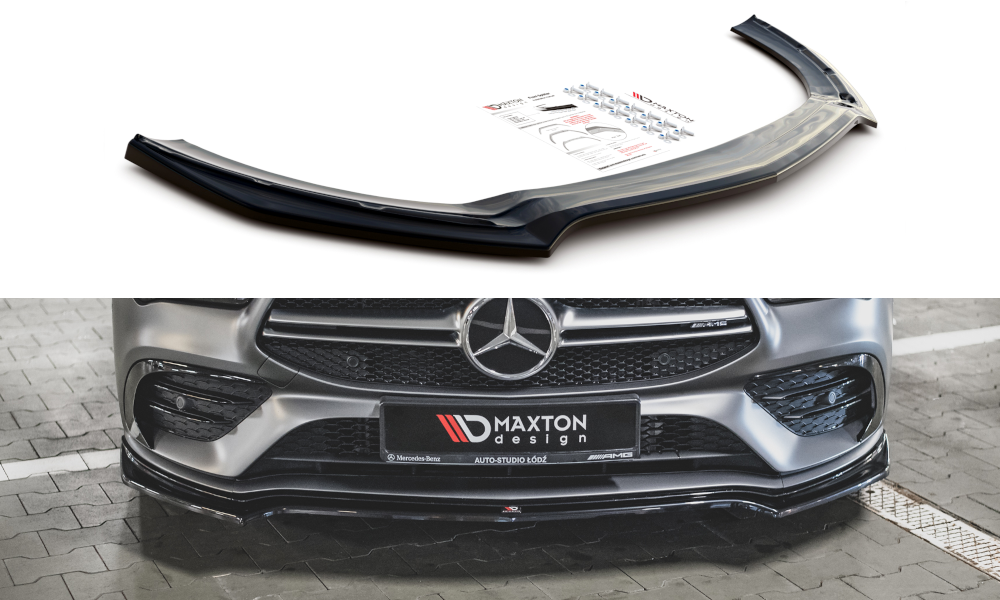 Front Ansatz V.1 für Mercedes-AMG CLA 35 Aero C118 schwarz matt