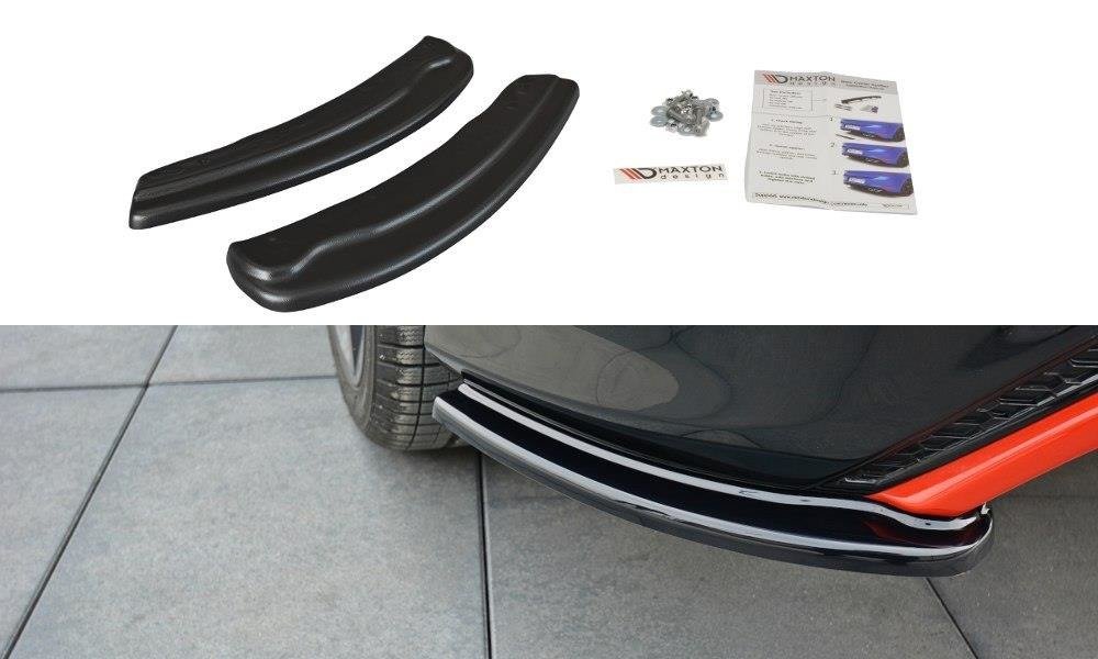 Heck Ansatz Flaps Diffusor für Ford Focus ST-Line Mk3 FL schwarz matt